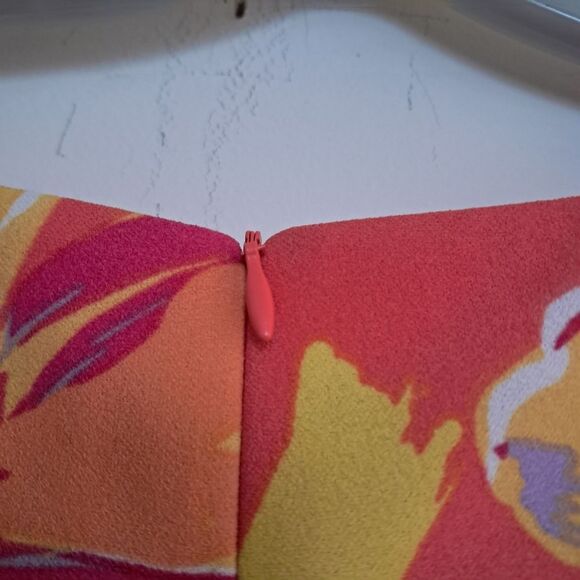 NWT London Times Dress Women's 20W Plus Size Midi Floral Tropical Summer Beach - Picture 10 of 14